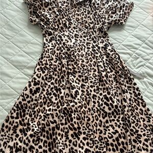 NWT Anthropologie Leopard Print Maxi Dress
